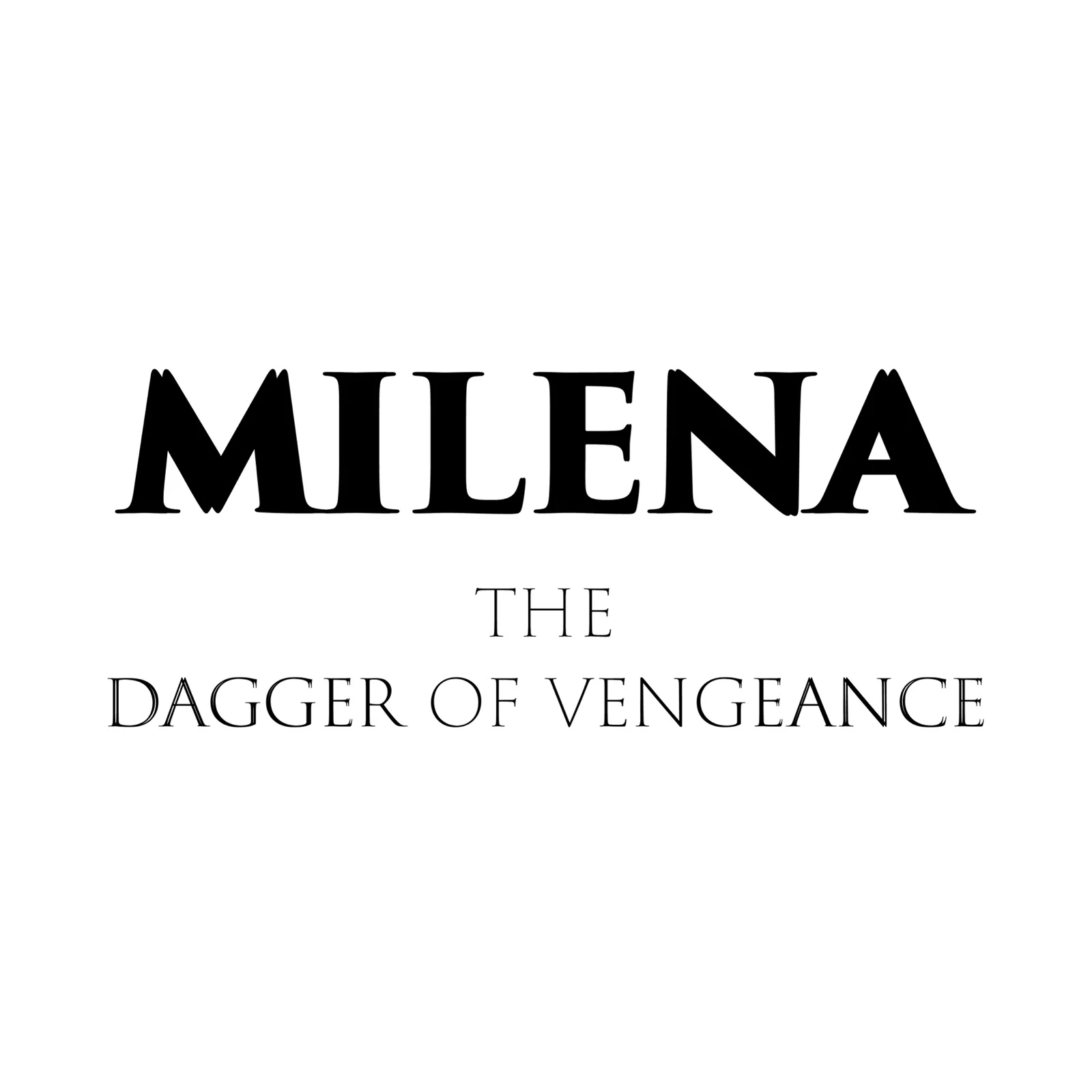 Milena house mark — Black · Wordmark